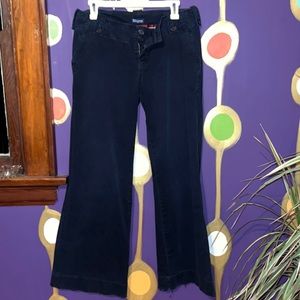 Vintage Abercrombie Wide Leg Navy Blue Trousers